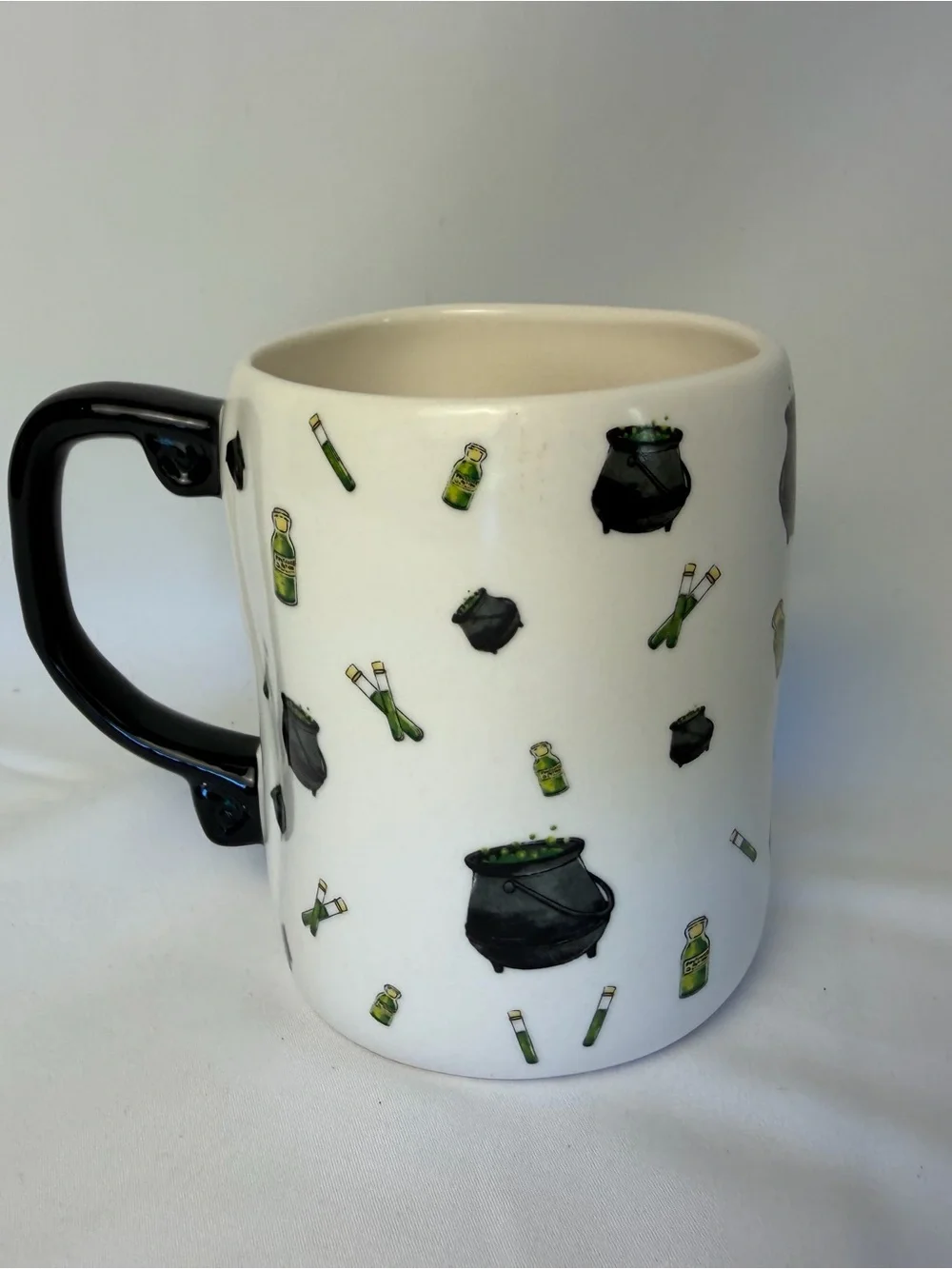Harry Potter Polyjuice Potion Rae Dunn Ceramic Mug — White with Black Handle